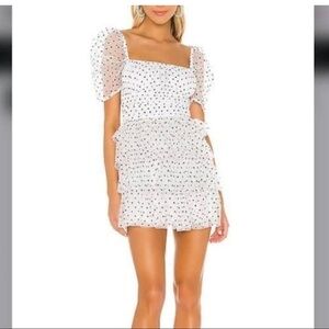Majorelle Revolve polka dot dress